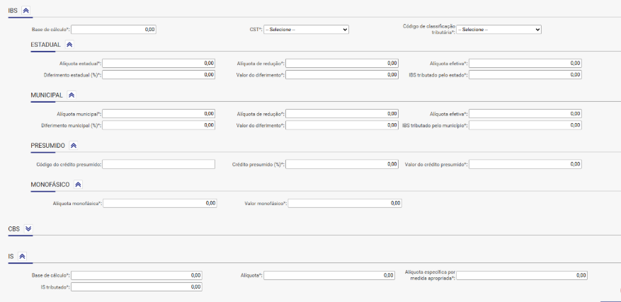 IBS e CBS na Nota Fiscal de Vendas