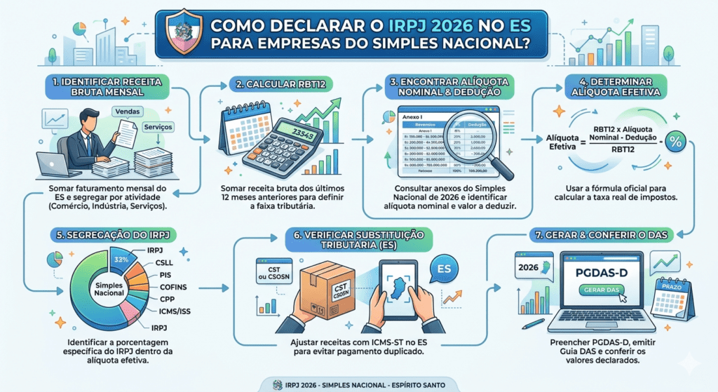 IRPJ 2026 para empresas do Simples Nacional