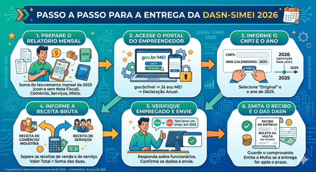Passo a passo para a entrega da DASN-SIMEI 2026