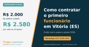 Como contratar o primeiro funcionário em Vitória ES em 2026
